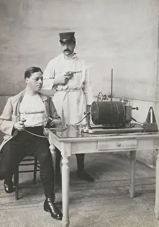 Police Testing Prisoner on Lie Detector