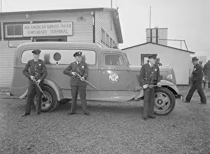 Airport Prints: Police In Front Of Truck