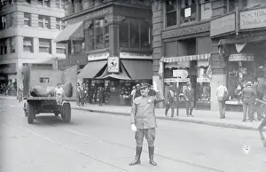 Directing Prints: Policeman Directing City Traffic
