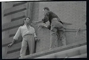 Trust Prints: Policeman Rescuing Man on Ledge
