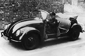 Policeman in Specially Built Volkswagen