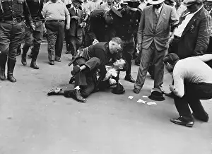 Camden Prints: Policeman Wrestling with Striker
