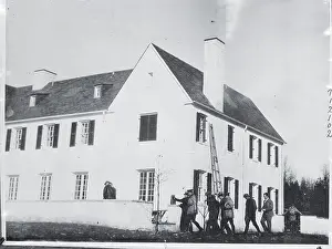 Hopewell Prints: Policemen Inspecting a Ladder in Kidnapping Scene
