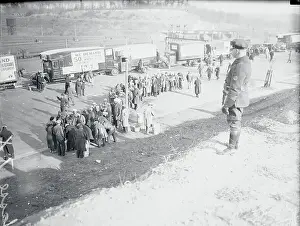 Policemen Observing Hunger Marchers for Action
