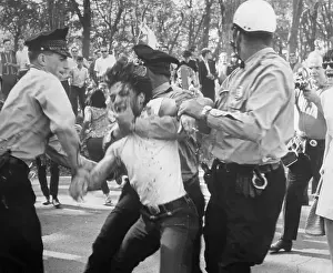Separatism Prints: Policemen Restraining Separatist