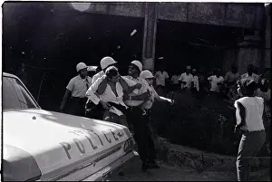 Cicero Prints: Policemen Restraining White Man