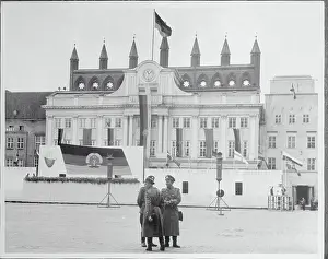 Policemen in Front of Town Hall