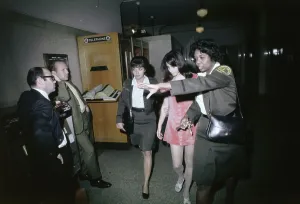 Sheriff Prints: Policewoman Leading Susan Atkins to Jail