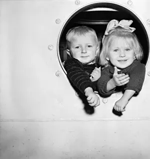 Polish Immigrant Children at Porthole
