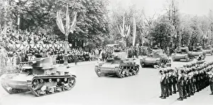 Warsaw Prints: Polish Military Parading