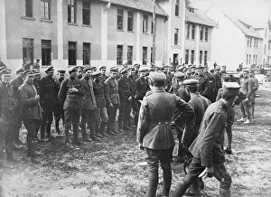 Poland Prints: Polish Officer Grouping His Men for Battle
