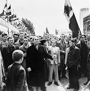 Poznan Prints: Polish Woman Talking to Rioters in Poznan 1956