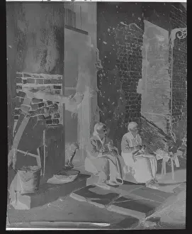 Warsaw Prints: Polish Women Sitting in Despair
