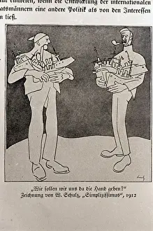 Polit Cartoon Depicts Naval Competition