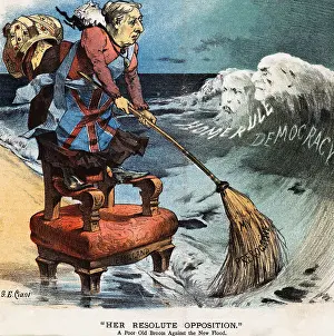 Political Cartoon Depicting Queen Victoria