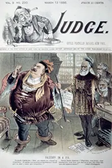 Magazine Cover Prints: Political Cartoon Falstaff in a Fix on the Cover of Judge Magazine