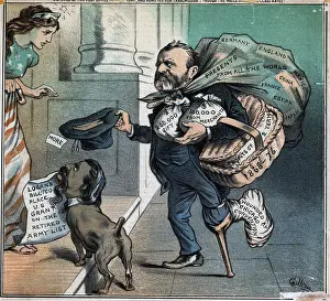 Political Cartoon With Grant As Begger