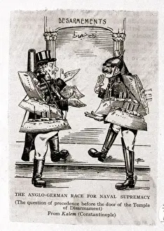 1920s Style Prints: Political Cartoon About Naval Supremacy