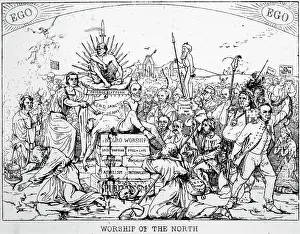 Political Cartoon of Northern Decadence