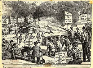 Political Cartoon of Social Conflict