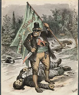 Corpse Prints: Political Illustration Depicting Irish Assassin