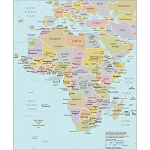 Land Collection: Political Map of Africa