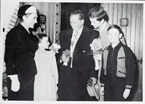 Belgrade Prints: Politician Marshal Tito With Family Members and Friend