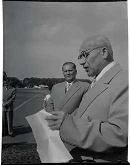 Belgrade Prints: Politician Wladislaw Gomulka Reading Speech at Congregation