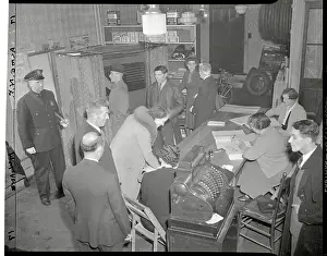 Port Washington Prints: Poll Takers at Voting Station