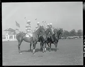 Polo Players On Horseback