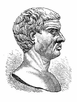 Images Dated 21st May 2017: Pompey Magnus, Sextus, circa 68 - 35 BC, Roman politician