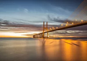 Vasco da Gama Bridge Collection: Ponte Vasco da Gama the longest bridge in Europe