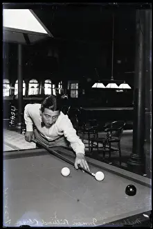 Championship Prints: Pool Player About To Take Shot