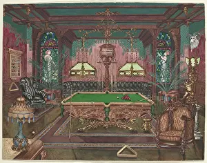 Thirties Prints: Pool Room