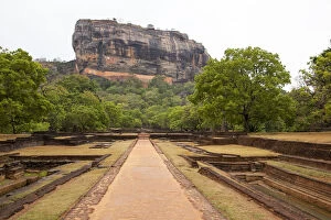 Images Dated 20th August 2010: Pools in the garden complex of Sigiriya