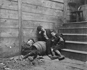 Struggle Prints: Poor and Homeless Sleeping on Streets