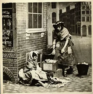 Poor Mother and Daughter on Film Set