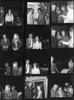 Prints of LOS ANGELES - MAY 16: A proof sheet of attendees including, Marlon Brando, Natalie Wood, Candace Bergen, Terry Melcher, Patty Duke, Harry Falk, Lorne Greene, Rev Grace, Glamour & Timeless Elegance: Poor People's March Fund Raiser Meeting