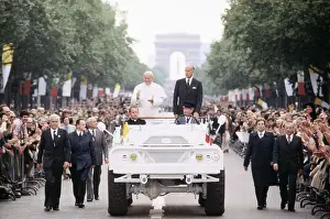 Valery Giscard Destaing Prints: Pope and French President