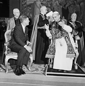 Pope and John Kennedy Talking