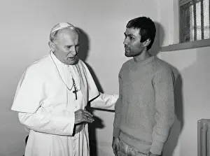 Polish Prints: Pope John Paul II Talks To Mehmet Ali Agca