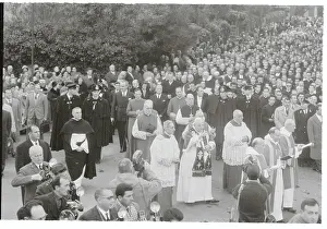 Pope John XXIII Blessing a Crowd