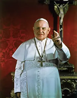 Skullcap Prints: Pope John XXIII Gives Benediction Blessing