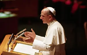 General Assembly Building Prints: Pope Paul VI Addressing United Nations