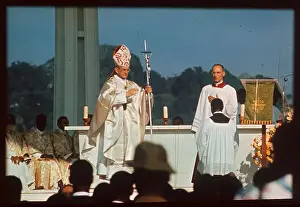 Pope Paul VI Celebrating Mass in Uganda