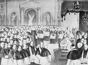 Pope Pius IX with Colleagues