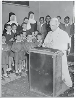 Pope Pius XII Kneeling in Prayer