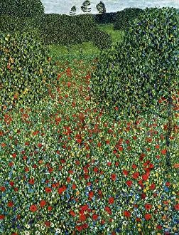 Klimt Prints: Poppy Field