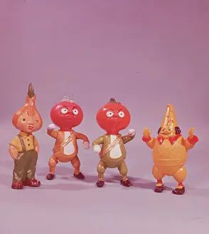 Gray Background Prints: Popular Russian Toys