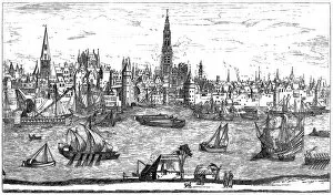 Images Dated 2nd December 2017: Port of Antwerp, 16th century